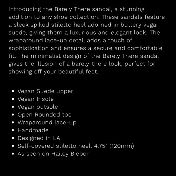 NWT Femme Barely There Lace Up Sandals in Deep Pink as seen on Hailey Bieber - Picture 11 of 15